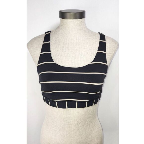 lululemon athletica Other - Lululemon Black & Cream Sports Bra Yoga Top Size S/M